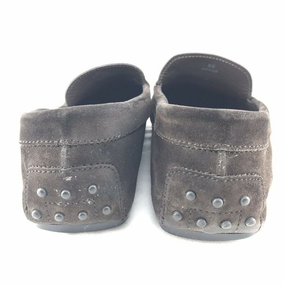 TODS Gommino Penny Loafers Men 8.5 Suede Brown - Picture 6 of 8